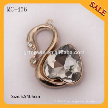 MC456 2015 Moda diamante metal colgar etiqueta para pulsera